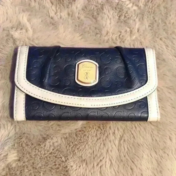 Guess Handbags - Guess black leather wallet